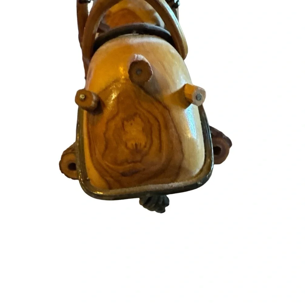 Wooden Motorcycle Sculpture